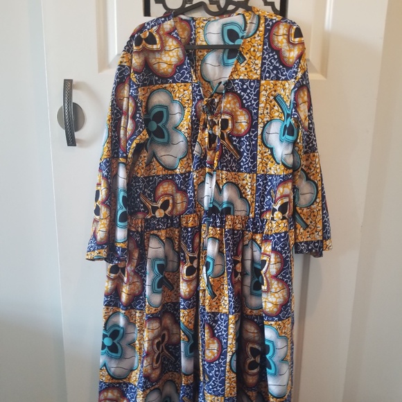 Multi-Patterned Maxi Dress - Picture 1 of 6